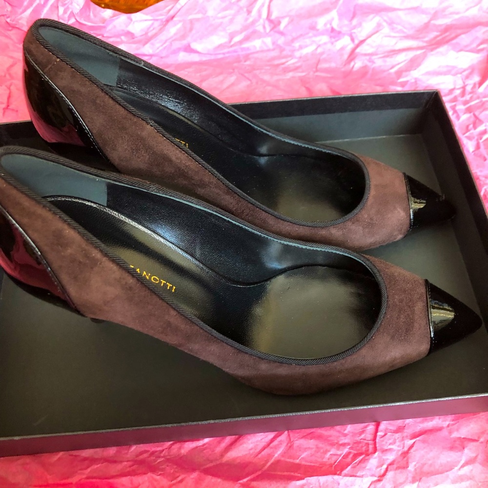 Giuseppe Zanotti suede heels brand new Sergei Rossi Celine Prada mansur gavriel